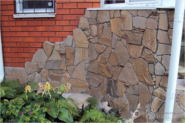 Фото - Облицовка фасада натуральным камнем — технология облицовки